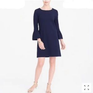 J. Crew Navy Bell Sleeve Dress size Small